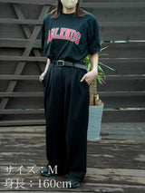 製品染めカレッジロゴプリントTシャツ - A blends official | ブランド公式オンラインストア