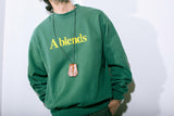 【2021 Fall NEW Arrivals】A blends 製品染めフロッキープリントスウェットクルーネック ※再入荷 - A blends official | ブランド公式オンラインストア