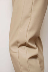 【2021 Fall & Winter NEW Arrivals】A blendsフェイクレザーラムスキンジョガーパンツ - A blends official | ブランド公式オンラインストア