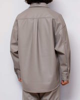 【2021 Fall & Winter NEW Arrivals】A blendsフェイクレザーラムスキンCPO - A blends official | ブランド公式オンラインストア