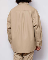 【2021 Fall & Winter NEW Arrivals】A blendsフェイクレザーラムスキンCPO - A blends official | ブランド公式オンラインストア