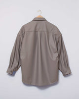 【2021 Fall & Winter NEW Arrivals】A blendsフェイクレザーラムスキンCPO - A blends official | ブランド公式オンラインストア