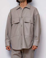 【2021 Fall & Winter NEW Arrivals】A blendsフェイクレザーラムスキンCPO - A blends official | ブランド公式オンラインストア