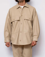 【2021 Fall & Winter NEW Arrivals】A blendsフェイクレザーラムスキンCPO - A blends official | ブランド公式オンラインストア