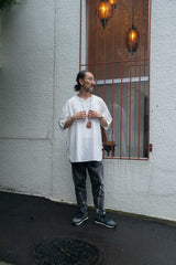 【2021 SPECIAL PRICE】A blends 綿麻プルオーバー半袖シャツ ※再入荷 - A blends official | ブランド公式オンラインストア