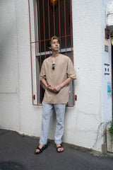 【2021 SPECIAL PRICE】A blends 綿麻プルオーバー半袖シャツ ※再入荷 - A blends official | ブランド公式オンラインストア