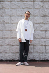 【2021 SPECIAL PRICE】A blends 綿麻スタンドカラーS/Sシャツ - A blends official | ブランド公式オンラインストア