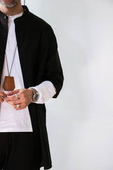 【2021 SPECIAL PRICE】A blends 綿麻スタンドカラーS/Sシャツ - A blends official | ブランド公式オンラインストア