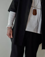 【2021 SPECIAL PRICE】A blends 綿麻スタンドカラーS/Sシャツ - A blends official | ブランド公式オンラインストア