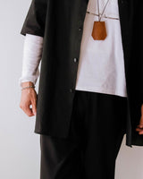 【2021 SPECIAL PRICE】A blends 綿麻スタンドカラーS/Sシャツ - A blends official | ブランド公式オンラインストア