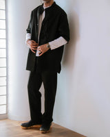 【2021 SPECIAL PRICE】A blends 綿麻スタンドカラーS/Sシャツ - A blends official | ブランド公式オンラインストア