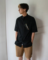 【2021 SPECIAL PRICE】A blends 綿麻スタンドカラーS/Sシャツ - A blends official | ブランド公式オンラインストア