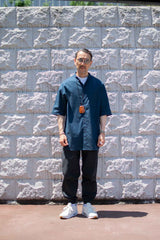 【2021 SPECIAL PRICE】A blends 綿麻スタンドカラーS/Sシャツ - A blends official | ブランド公式オンラインストア