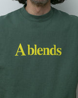 【2021 Spring NEW Arrivals】A blends 製品染めフロッキープリントスウェットクルーネック - A blends official | ブランド公式オンラインストア