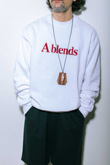 【2021 Spring NEW Arrivals】A blends 製品染めフロッキープリントスウェットクルーネック ※再入荷 - A blends official | ブランド公式オンラインストア