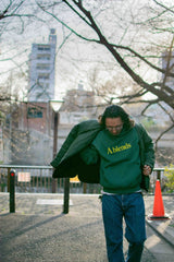 【2021 Spring NEW Arrivals】A blends 製品染めフロッキープリントスウェットパーカ - A blends official | ブランド公式オンラインストア