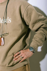 【2021 Spring NEW Arrivals】A blends 製品染めフロッキープリントスウェットクルーネック ※再入荷 - A blends official | ブランド公式オンラインストア
