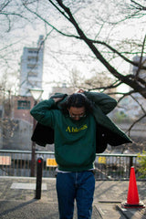 【2021 Spring NEW Arrivals】A blends 製品染めフロッキープリントスウェットパーカ - A blends official | ブランド公式オンラインストア