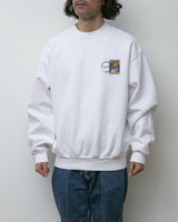 【2021 Spring NEW Arrivals】A blends 製品染めプリントスウェットクルーネック - A blends official | ブランド公式オンラインストア