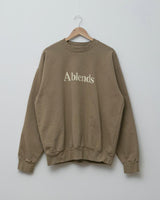 【2021 Spring NEW Arrivals】A blends 製品染めフロッキープリントスウェットクルーネック - A blends official | ブランド公式オンラインストア