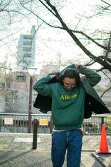 【2021 Spring NEW Arrivals】A blends 製品染めフロッキープリントスウェットパーカ - A blends official | ブランド公式オンラインストア