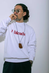 【2021 Spring NEW Arrivals】A blends 製品染めフロッキープリントスウェットクルーネック ※再入荷 - A blends official | ブランド公式オンラインストア