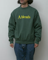 【2021 Spring NEW Arrivals】A blends 製品染めフロッキープリントスウェットクルーネック - A blends official | ブランド公式オンラインストア