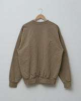 【2021 Spring NEW Arrivals】A blends 製品染めフロッキープリントスウェットクルーネック - A blends official | ブランド公式オンラインストア