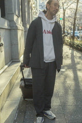 【2021 Spring NEW Arrivals】A blends 製品染めフロッキープリントスウェットパーカ - A blends official | ブランド公式オンラインストア