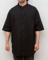 【2021 Spring NEW Arrivals】A blends 綿麻スタンドカラーS/Sシャツ - A blends official | ブランド公式オンラインストア