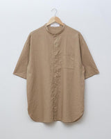 【2021 Spring NEW Arrivals】A blends 綿麻スタンドカラーS/Sシャツ - A blends official | ブランド公式オンラインストア