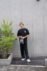 【2021 Summer NEW Arrivals】製品染めスタンププリントTシャツ - A blends official | ブランド公式オンラインストア