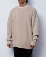 【2022 New Collection】A blends ケーブルアシンメトリーニット - A blends official | ブランド公式オンラインストア