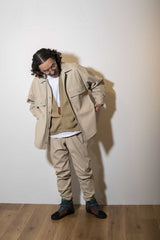 【2022 Spring NEW Arrivals】A blendsフェイクレザーラムスキンジョガーパンツ - A blends official | ブランド公式オンラインストア