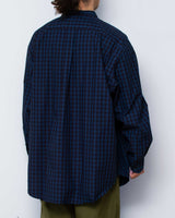 【2022 Spring NEW Arrivals】A blends タイプライターインディゴチェックシャツ - A blends official | ブランド公式オンラインストア