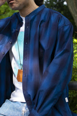 【2022 Spring NEW Arrivals】A blends タイプライターインディゴチェックシャツ - A blends official | ブランド公式オンラインストア