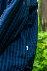 【2022 Spring NEW Arrivals】A blends タイプライターインディゴチェックシャツ - A blends official | ブランド公式オンラインストア