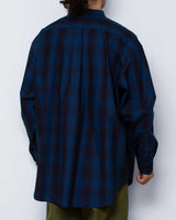 【2022 Spring NEW Arrivals】A blends タイプライターインディゴチェックシャツ - A blends official | ブランド公式オンラインストア