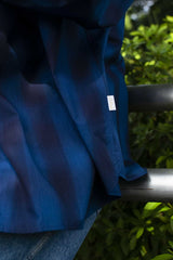 【2022 Spring NEW Arrivals】A blends タイプライターインディゴチェックシャツ - A blends official | ブランド公式オンラインストア