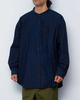 【2022 Spring NEW Arrivals】A blends タイプライターインディゴチェックシャツ - A blends official | ブランド公式オンラインストア