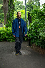 【2022 Spring NEW Arrivals】A blends タイプライターインディゴチェックシャツ - A blends official | ブランド公式オンラインストア