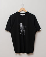 Meme-ci × A blends イラストTシャツ "schnauzer"