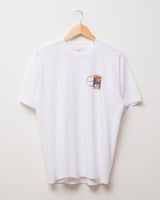 製品染めスタンププリントTシャツ