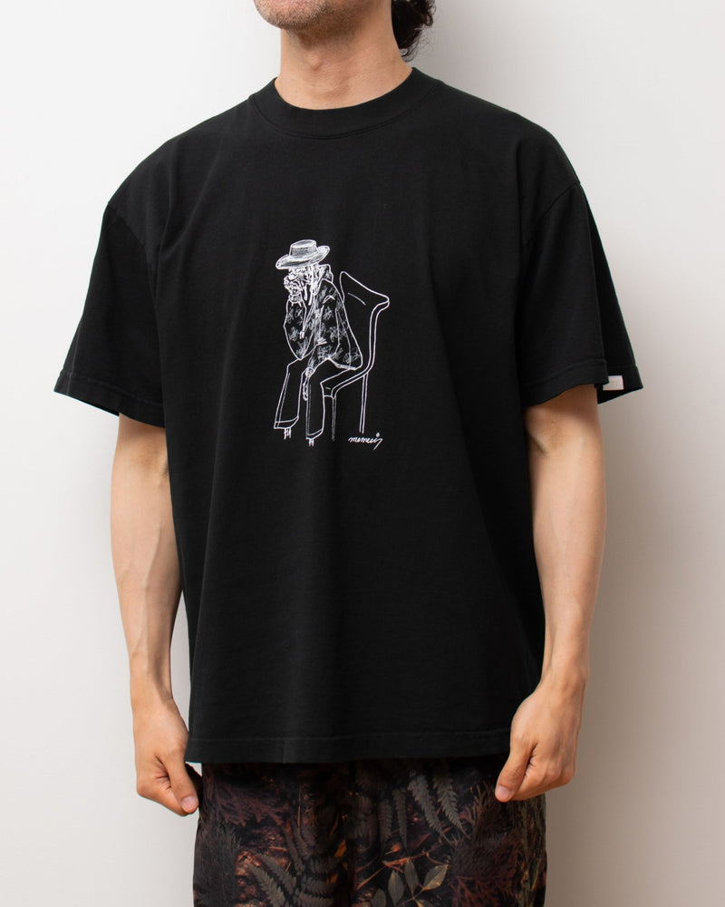 【2021 Summer NEW Arrivals】Meme-ci × A blends イラストTシャツ "schnauzer" - A blends official | ブランド公式オンラインストア