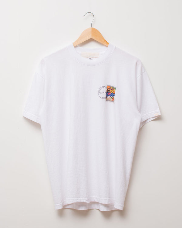 【60%OFF!!】製品染めスタンププリントTシャツ